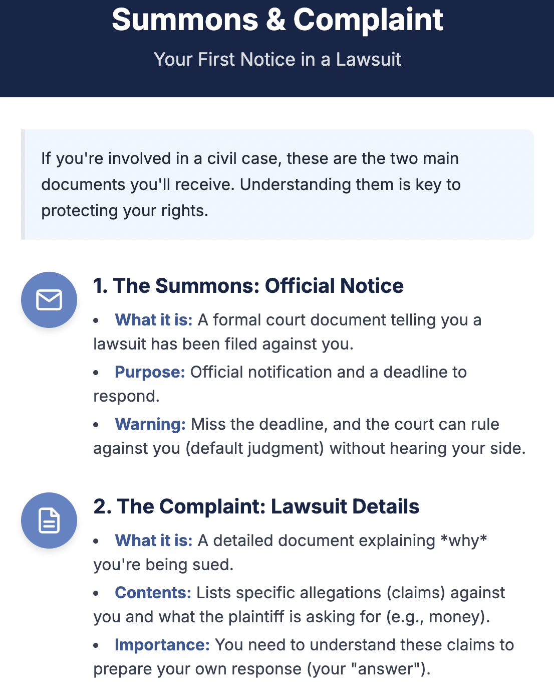 What is a Summons and Complaint and how to respond in New York-The Langel Firm